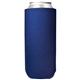 a royal blue foamzone collapsible 24 oz can cooler