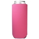a neon pink foamzone collapsible 24 oz can cooler