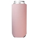 a pastel pink foamzone collapsible 24 oz can cooler