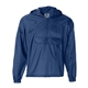 aerial view a royal augusta sportswear - packable half - zip hooded pullover jacket - colors, image 1 of 3