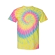 aerial view a dayglo dyenomite - multi - color spiral tie - dyed t - shirt - colors, image 1 of 4