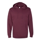 aerial view a maroon independent trading co. - unisex midweight hooded sweatshirt, image 1 of 4