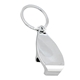 aerial view a silver chrome bottle opener, image 1 of 2