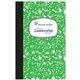 a green 6 1/2 x 10 full color field journal