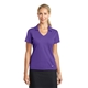 aerial view a court purple nike womens dri - fit vertical mesh polo, image 1 of 6