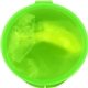 aerial view a green ear protection in round case, image 1 of 2