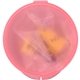 aerial view a pink ear protection in round case, image 1 of 2