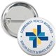 a white 1-1/4 round safety pin button