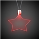 a red & star shape red light up pendant necklaces