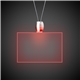a red & rectangle shape red light up pendant necklaces