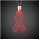 a red & ribbon shape red light up pendant necklaces