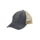 a black/ tan adams distressed ollie cap - all