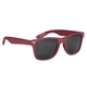 aerial view a maroon malibu uv400 sunglasses, image 1 of 3