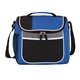 aerial view a blue geneva 16- can cooler bag, image 1 of 3