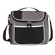 aerial view a grey geneva 16- can cooler bag, image 1 of 3