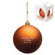 a orange shatter resistant ornament