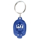 a trans. blue light up piggy keytag