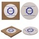 a natural cream single round absorbent stone coaster