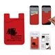 a red cell phone card holder w / packaging