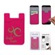 a pink cell phone card holder w / packaging