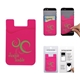 a pink cell phone card holder w / packaging