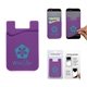 a purple cell phone card holder w / packaging