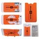 a orange 3- in -1 cell phone card holder w / packaging