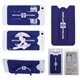 a blue 3- in -1 cell phone card holder w / packaging