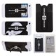 a black 3- in -1 cell phone card holder w / packaging