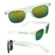 a clear frames w/yellow/green lenses mirrored lens sunglasses
