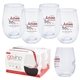 a clear dishwasher safe govino(r) 16 oz wine glass 4 pack