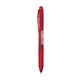 a red/black ink pentel energel - x retractable roller gel ink pen (medium)