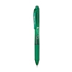 a green/black ink pentel energel - x retractable roller gel ink pen (medium)