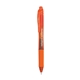 a orange/black ink pentel energel - x retractable roller gel ink pen (medium)