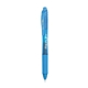 a sky blue/black ink pentel energel - x retractable roller gel ink pen (medium)