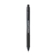 a black/black ink pentel energel - x retractable liquid gel pen (bold)