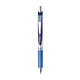 a silver tone/blue/black ink pentel energel rtx retractable liquid gel pen (medium)