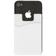 aerial view a white silicone phone wallet, image 1 of 2