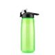 aerial view a neon green 28 oz viking bottle, image 1 of 4