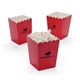 a red 12 oz branded popcorn bucket