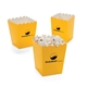 a yellow 12 oz branded popcorn bucket