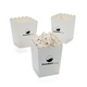 a white 12 oz branded popcorn bucket