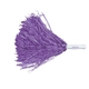 a purple rally pom poms