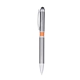 aerial view a orange sleek metal stylus pen, image 1 of 2
