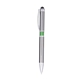 aerial view a green sleek metal stylus pen, image 1 of 2