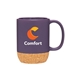 13 oz Beck Purple Stoneware Matte Mug with Cork Base