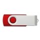 a pms 187c classic colored swing swivel usb flash drives - saver