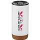 aerial view a white valhalla copper vacuum insulated tumbler 16oz, image 1 of 3