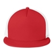 aerial view a new red district (r) flat bill snapback trucker cap, image 1 of 3
