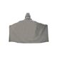 aerial view a grey game day hooded blanket, image 1 of 4